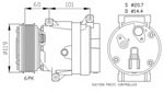 FC0811 Compressor, air conditioning 1135309 4403563 NISSAN PRIMASTAR Bo 2002-